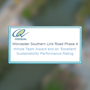 Worcester Southern Link Road Phase 4 recognised for sustainability excellence